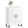 vidaXL Aparador 69,5x34x90 cm madeira processada branco brilhante