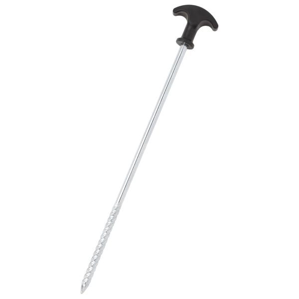 vidaXL Estacas para tenda 12 pcs 30 cm &Oslash;7 mm a&ccedil;o galvanizado