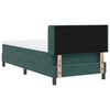 vidaXL Cama Box com colch&atilde;o Verde Escuro 200 x 80 cm Veludo