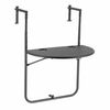 Livin'outdoor Mesa dobr&aacute;vel de varanda semicircular cinzento