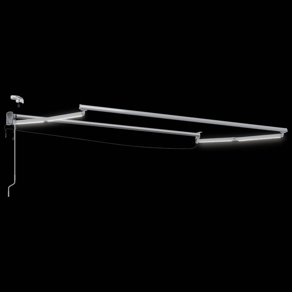 vidaXL Toldo Retr&aacute;til El&eacute;trico Preto 3 x 2,5 m