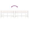 vidaXL Cama alta p/ criança c/ escada 80x200 cm pinho maciço branco
