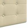vidaXL Cabeceira Suspensa Creme 100 x 55 x 5 cm Couro Sint&eacute;tico