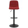vidaXL Bancos de bar 2 pcs veludo vermelho tinto