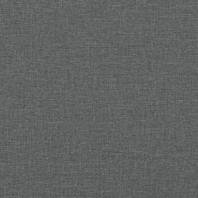 vidaXL Chaise longue tecido cinzento-escuro