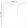 vidaXL Cortinas blackout com ganchos 2 pcs 140x175 cm veludo bege