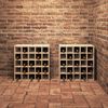 vidaXL Escorredor de Vinho 2 pcs Natural 56 x 25 x 56 cm