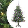 vidaXL &Aacute;rvore de Natal Artificial Pr&eacute;-iluminada com Conjunto de Bolas