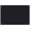 vidaXL Painel anti-salpicos de cozinha 90x60 cm vidro temperado preto