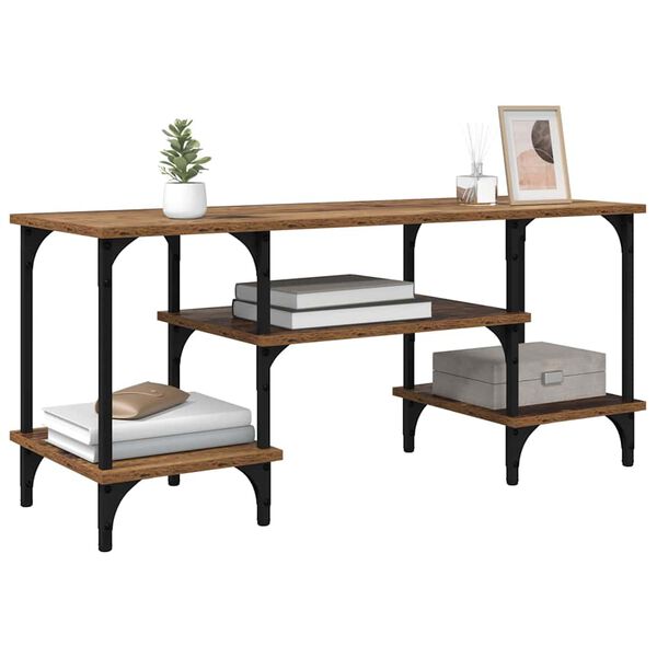 vidaXL Gabinete para TV Madeira Antiga 102 x 35 x 45,5 cm