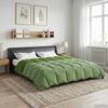 vidaXL Duvet de Ano Inteiro Colchonete Verde 200 x 220 cm Microfibra