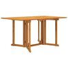 vidaXL Mesa de jardim com tampo rebat&iacute;vel 150x90x75cm teca maci&ccedil;a