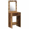 vidaXL Mesa de vestir com gaveta Madeira antiga 50 x 41 x 135 cm