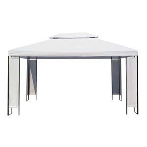 vidaXL Doss&eacute;is Branco 3 x 4 x 2.73 m tecido