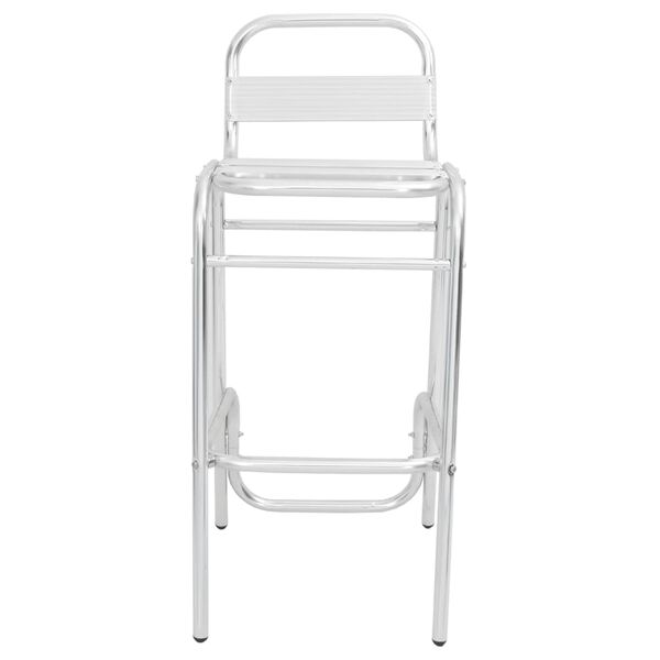 vidaXL Bancos de bar empilh&aacute;veis 2 pcs alum&iacute;nio