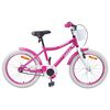 vidaXL Bicicleta Infantil 18 Polegadas para 5-7 anos Rosa
