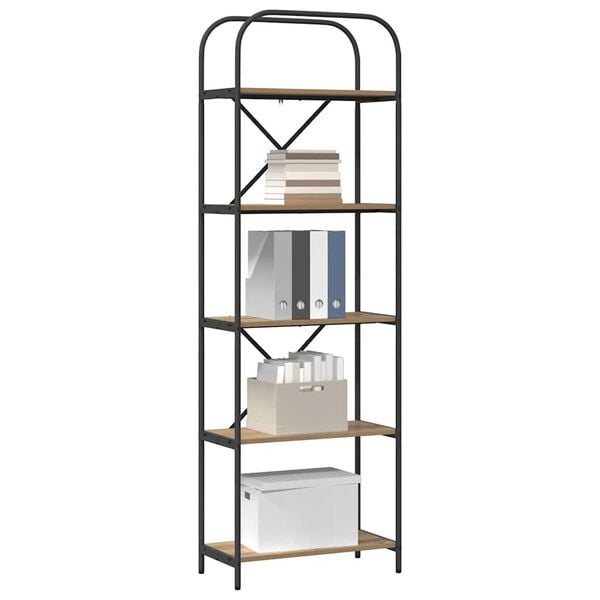 vidaXL Estante Carvalho Artesanal 60 x 30 x 183 cm Madeira processada