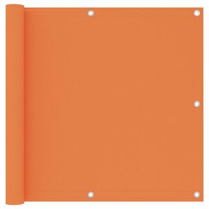 vidaXL Tela de varanda 90x400 cm tecido Oxford laranja