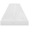 vidaXL Prateleira de parede suspensa 120x23,5x3,8 cm MDF branco