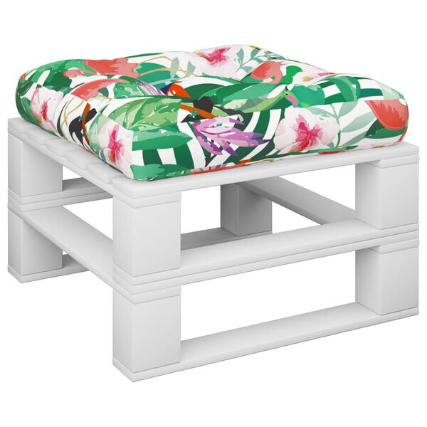 vidaXL Almofad&atilde;o para sof&aacute; de paletes 50x50x12 cm tecido multicolorido