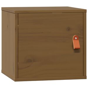 vidaXL Arm&aacute;rio de parede 31,5x30x30 cm pinho maci&ccedil;o castanho mel