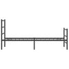 vidaXL Estrutura de cama com cabeceira e p&eacute;s 75x190 cm metal preto