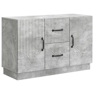 vidaXL Buffet Cinzento Cimento 89 x 34,5 x 57 cm Derivados de Madeira