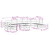 vidaXL 11 pcs conjunto sof&aacute;s de jardim madeira de pinho maci&ccedil;a