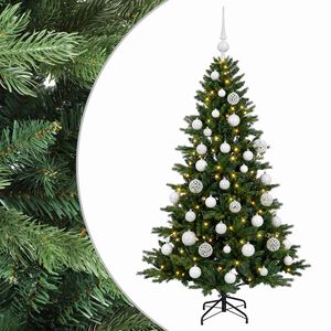 vidaXL &Aacute;rvore de Natal artificial com bolas 120 cm 150 LED