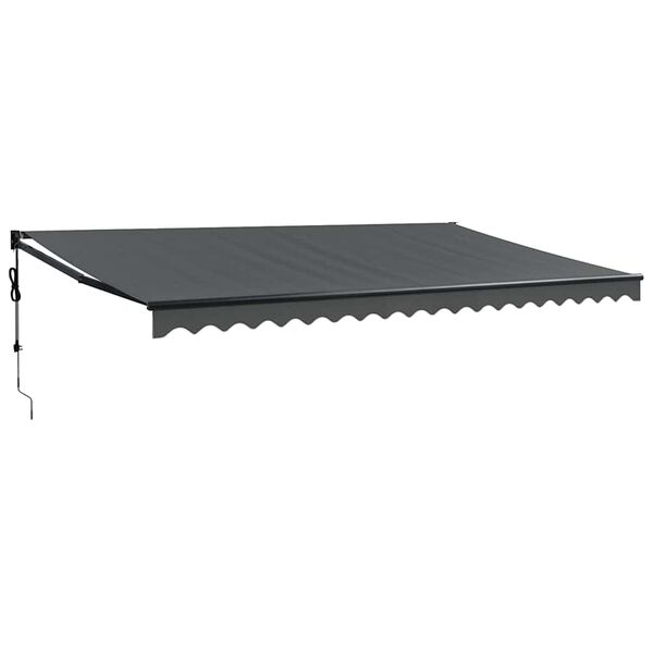 vidaXL Toldo retr&aacute;til autom&aacute;tico 5x3 m antracite