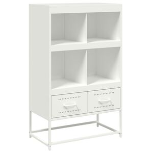 vidaXL M&oacute;vel alto 68x39x111,5 cm a&ccedil;o branco