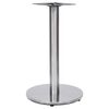vidaXL Perna para mesa de bistr&ocirc; &Oslash;45x72 cm a&ccedil;o inoxid&aacute;vel prateado