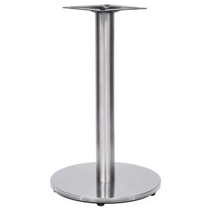 vidaXL Perna para mesa de bistr&ocirc; &Oslash;45x72 cm a&ccedil;o inoxid&aacute;vel prateado