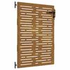 vidaXL Port&atilde;o de jardim 85x150 cm a&ccedil;o corten design quadrados