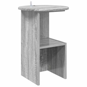 vidaXL Mesa Lateral Sonoma Cinzento &Oslash; 39,5 x 55 cm