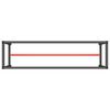 vidaXL Estrutura p/ bancada 190x50x79 cm metal preto e vermelho mate