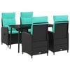 vidaXL Conjunto de Mesa de Sof&aacute; 5 unid.