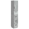 vidaXL Conjunto de Gabinete 2 unid. 33 x 34,5 x 87 cm Sonoma cinzento