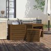 vidaXL 3 pcs conjunto de caixas de jardim pinho maci&ccedil;o castanho mel