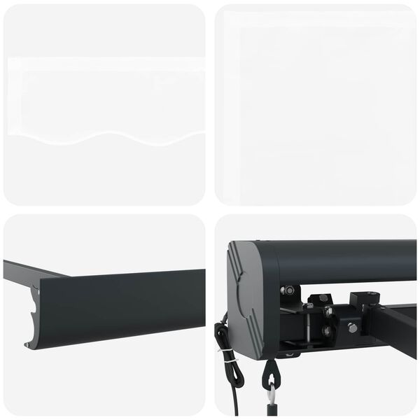 vidaXL Toldo Branco 350 x 250 x 165 cm Poli&eacute;ster e Alum&iacute;nio