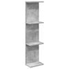 vidaXL Prateleira de Parede Cinzento Cimento 25 x 15 x 100 cm
