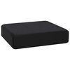 vidaXL Almofada assento 40 x 40 x 11 cm Espuma PU Preto