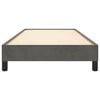 vidaXL Estrutura de cama sem colch&atilde;o 90x190 cm veludo cinzento-escuro