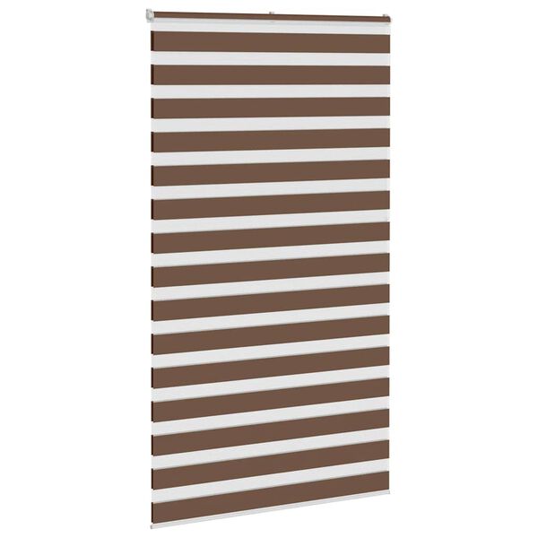 vidaXL Cortina de zebra 130x200 cm largura do tecido 125,9cm poli&eacute;ster