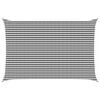 vidaXL Vela de Sombra 4 x 6 m HDPE Retangular Antracite e Branco