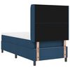 vidaXL Cama Box com colch&atilde;o com cabeceira Azul 90 x 200 cm tecido