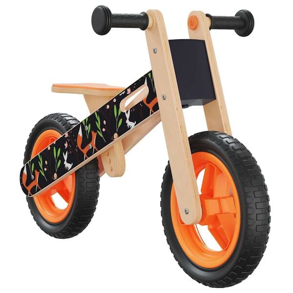 vidaXL Bicicleta de equilíbrio para crianças com estampa laranja