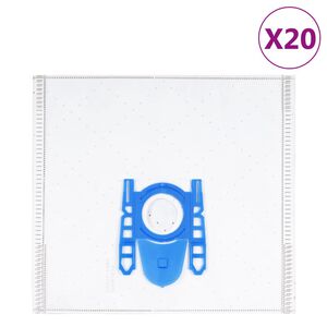 vidaXL Sacos para aspirador de p&oacute; Bosch/Siemens DEFGH 20 pcs