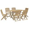 vidaXL 7 pcs conjunto de jantar para jardim madeira de ac&aacute;cia maci&ccedil;a