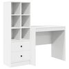 vidaXL Mesa com gaveta 2 pcs Branco
